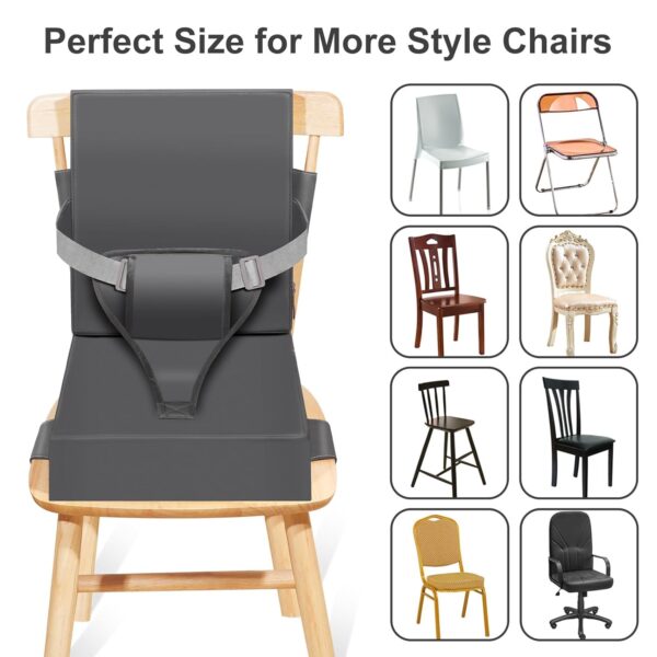 Toddler Booster Seat for Dining Table Kitchen Chair, Waterpr...