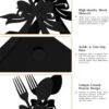 Modern Standing Napkin Holder for table, Black Metal Napkin ...