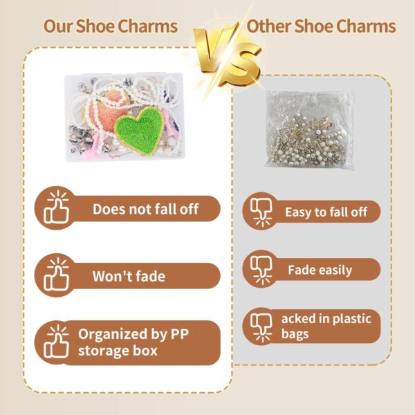 32PCS Shoe Charms for Sneakers - Bling Shoe Charms, Women an...