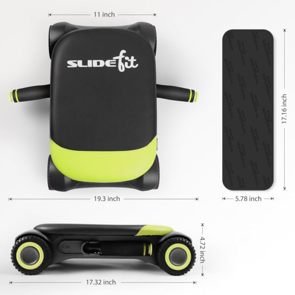 WONDER CORE Slide Fit, Ab Roller Board with 4 Wheels, Automa...