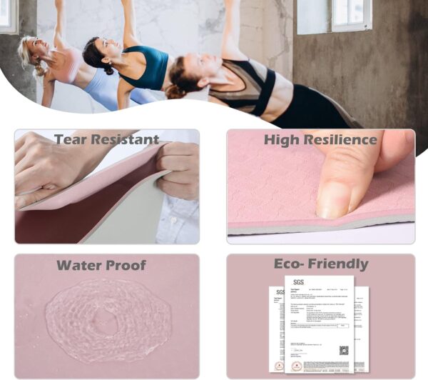 Yoga Mat Non Slip, Pilates Fitness Mats, Eco Friendly, Anti-...