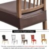NILUOH Waterproof Seat Covers for Dining Room Chairs Set of ...