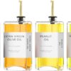 Kitchen Cooking Oil Dispenser Set, Olive Oil & Vinegar Bottl...
