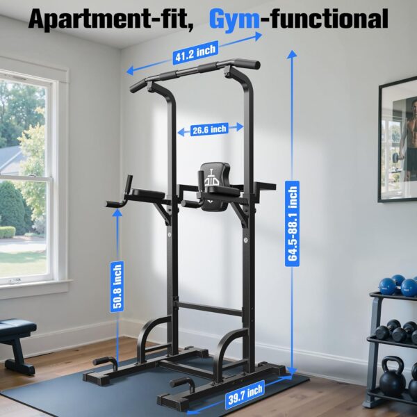 Sportsroyals Pull Up Bar Dip Station Power Tower Assistive T...