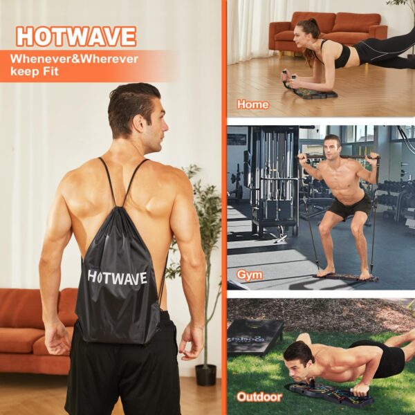HOTWAVE Portable Workout Equipment with 20 Gym Accessories.P...