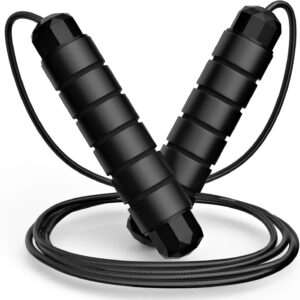 Jump Rope, Tangle-Free Rapid Speed Jumping Rope Cable with B...