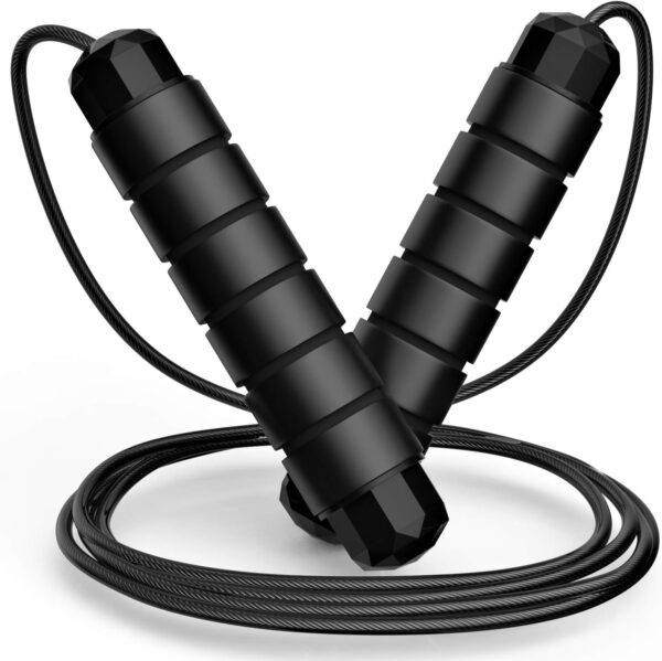 Jump Rope, Tangle-Free Rapid Speed Jumping Rope Cable with B...