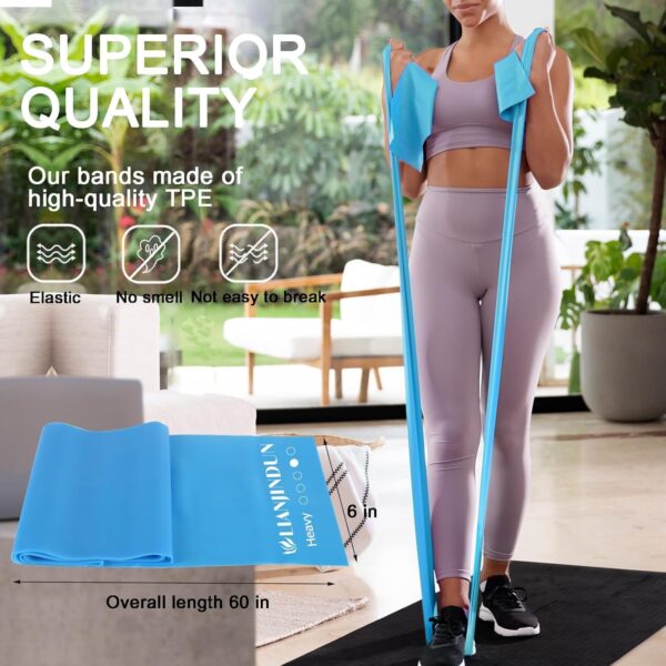 5 Pcs Professional Resistance Bands. Latex-Free, Elastic Ban...