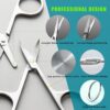 Facial Hair Small Grooming Scissors For Men Women - Eyebrow,...