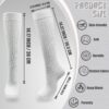 2 Pairs White Slouch Socks with 21 Pcs Sock Pins Jewelry for...