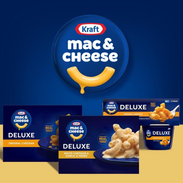 Kraft Deluxe White Cheddar & Garlic & Herbs Mac & Cheese Mac...