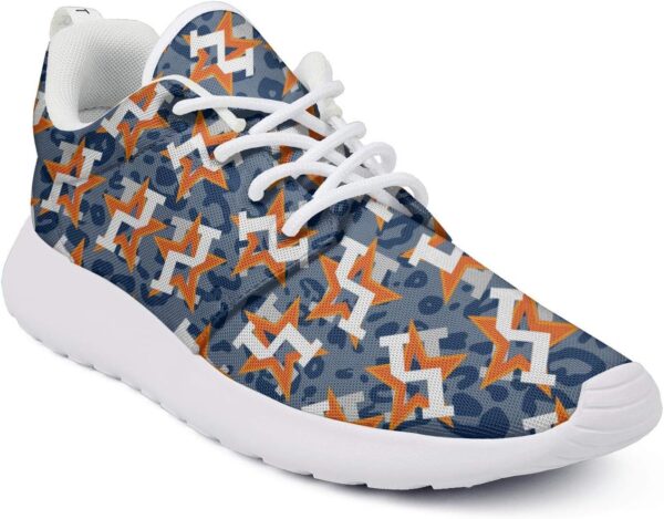 Camouflage Orange Star Baseball Girl Skateboard Casual Shoes...