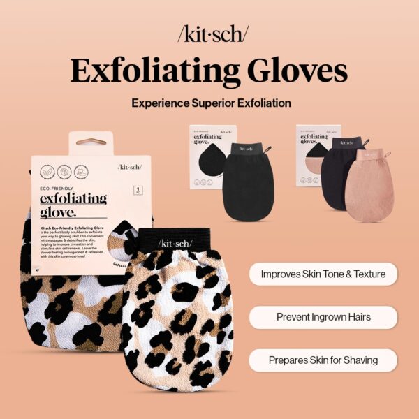 Kitsch Exfoliating Glove – Korean Exfoliating Mitt & Deep Ex...