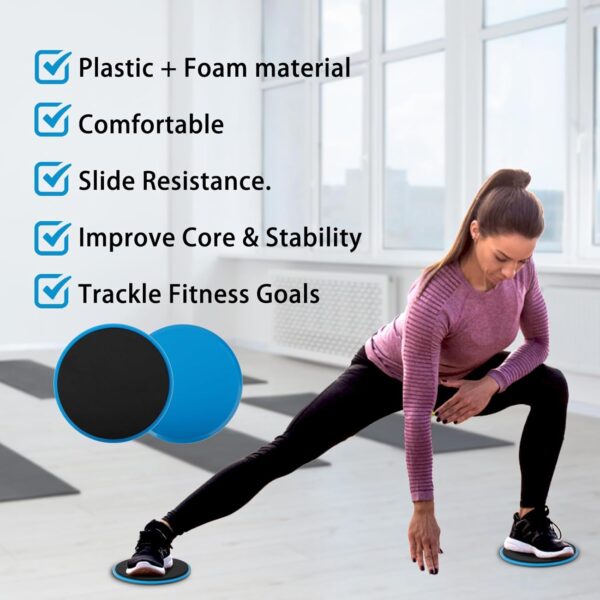 ZILLEEN Exercise Sliders for Working Out Fitness Discs for P...