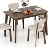 Tangkula Dining Table Set for 4, Dinette Set with Table and ...