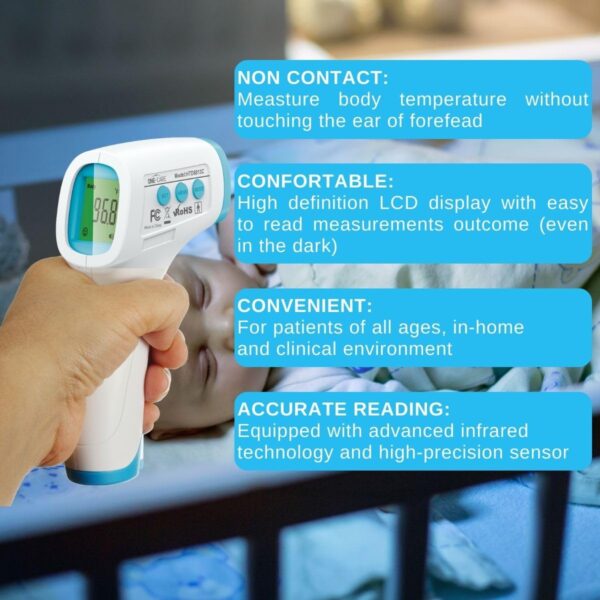 ONE-CARE Digital Infrared Thermometer HTD8813C - Non-Contact...