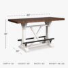Signature Design by Ashley Valebeck Rustic Farmhouse 36" Cou...