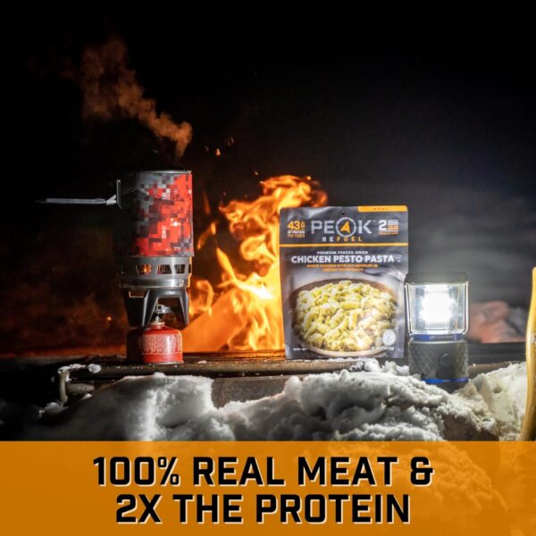 Peak Refuel Chicken Pesto Pasta | Freeze Dried Backpacking a...