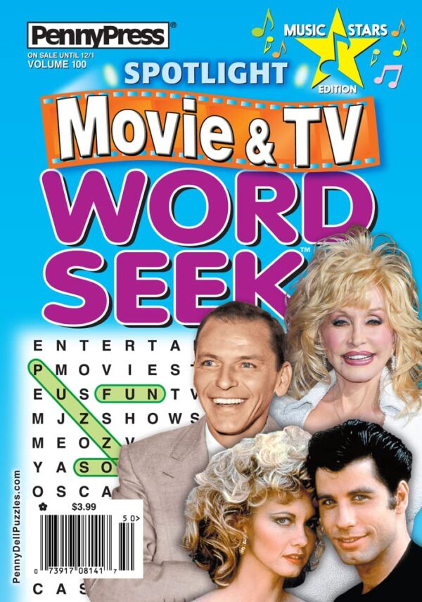 Spotlight Movie & TV Word Seek Puzzles for Teens, Adults & S...