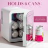 Paris Hilton Mini Refrigerator and Personal Beauty Fridge, M...