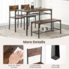 Giantex Dining Table Set for 4, Kitchen Table with Chairs & ...