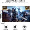 4K 1080P Wireless HDMI Display Adapter, WiFi Streaming Movie...