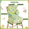 Booster Seat for Kitchen Chair with Backrest & 4 Adjustable ...