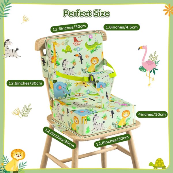 Booster Seat for Kitchen Chair with Backrest & 4 Adjustable ...