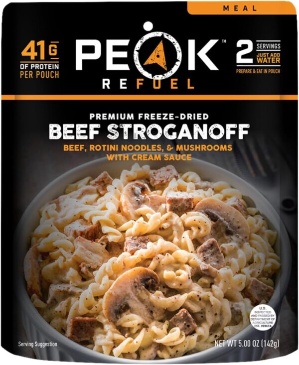 Peak Refuel Beef Stroganoff | Freeze Dried Backpacking and C...