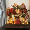 3 Pcs Mason Jar Centerpiece Table Decorations for Dining Tab...
