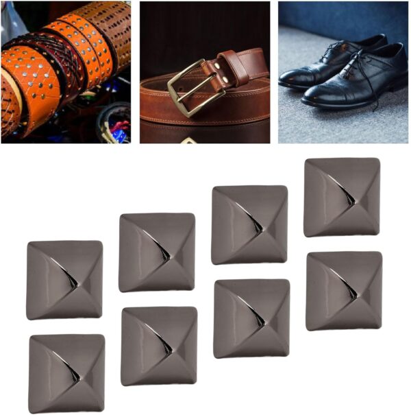 20Pcs 12mm Pyramid Studs, Four Jaw Pyramid Rivets, Rivets, P...