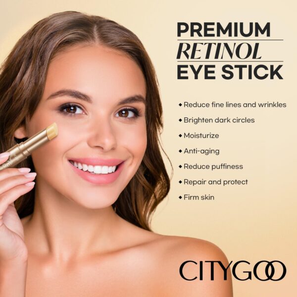 CITYGOO Retinol Eye Stick With Collagen, Hyaluronic Acid For...