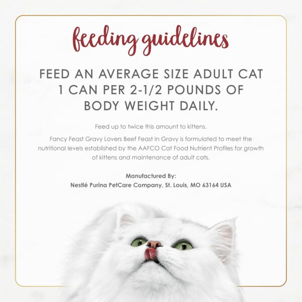Purina Fancy Feast Gravy Lovers Beef Feast Grilled Gourmet C...
