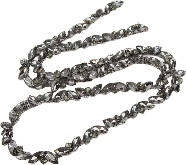 1 Yard Rhinestone Chain, AB Crystal Rhinestone Applique Bead...