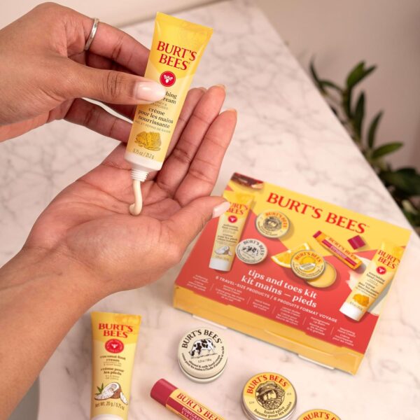 Burt's Bees Gifts Ideas, Tips and Toes Kit, 6 Travel Size Pr...