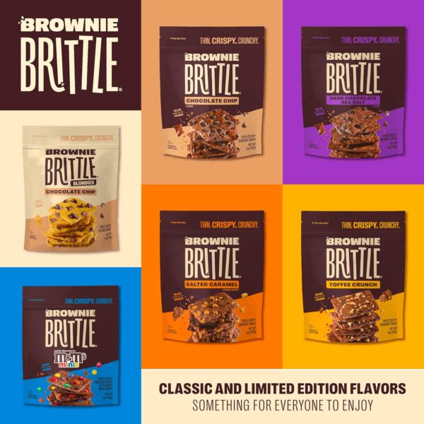 Brownie Brittle – Chocolate Chip & Salted Caramel Thin and C...