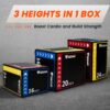 Plyo Box, 3-in-1 Foam Plyometric Jump Box, Box Jump for for ...