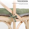 Love's cabin Memory Foam Chair Cushions Set of 4, Outdoor/In...