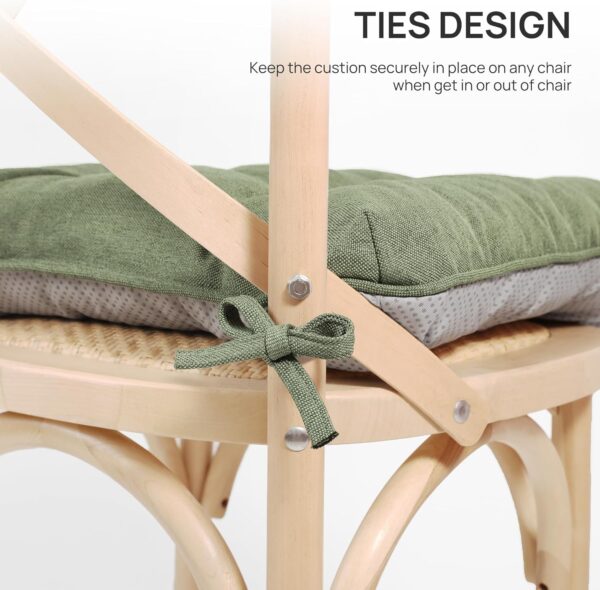 Love's cabin Memory Foam Chair Cushions Set of 4, Outdoor/In...