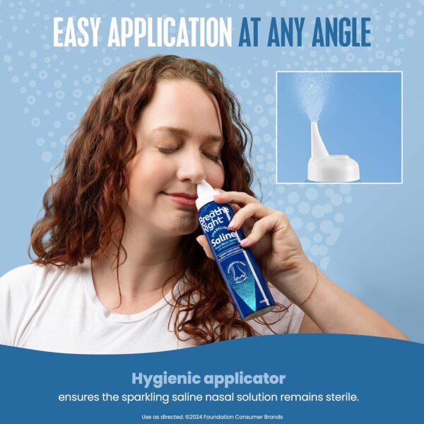 Breathe Right Sparkling Saline Nasal Rinse Spray – Effervesc...