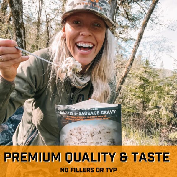 Peak Refuel Biscuits & Sausage Gravy | Freeze Dried Backpack...