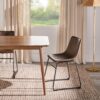 Walker Edison Mid-Century Modern Solid Wood Tapered-Leg Dini...