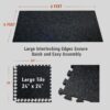 AIRHOP 0.56in Thick 24 Sq Ft Exercise Equipment Mats, 6 Tile...