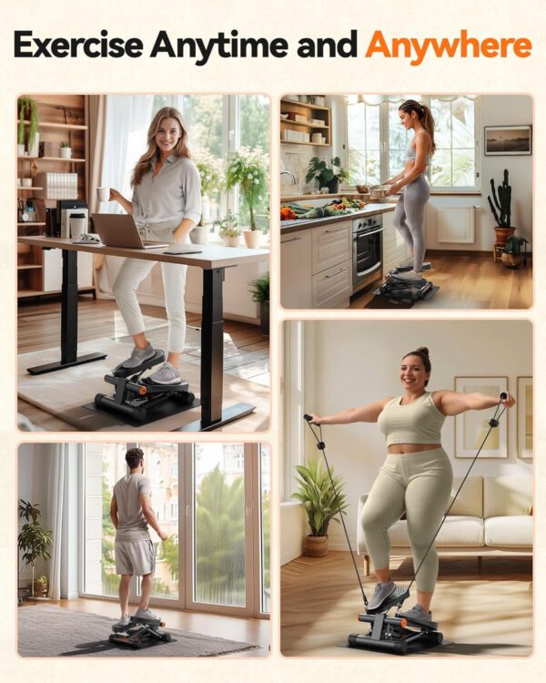Niceday Steppers for Exercise, Mini Stair Stepper with Resis...