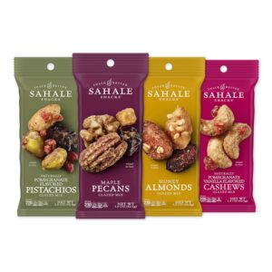 Sahale Snacks Glazed Mix Nut Blend Variety Pack, 1.5 Oz Grab...