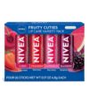 NIVEA Lip Care, Fruity Tinted Lip Balm Variety Pack, Cherry,...