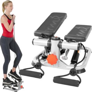 Sunny Health & Fitness Mini Steppers for Exercise at Home, S...