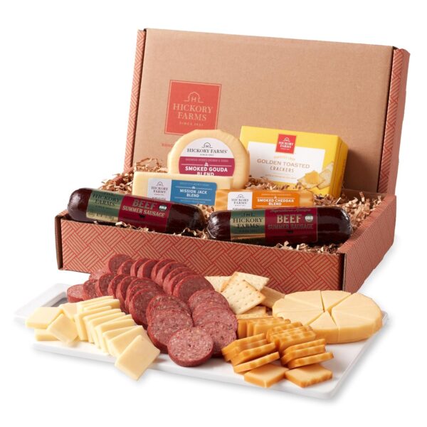 Hickory Farms Signature Beef Meat and Cheese Gift Basket (Me...