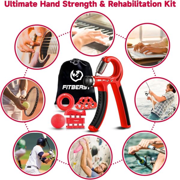 FitBeast Grip Strengthener Forearm Strengthener Hand Grips S...