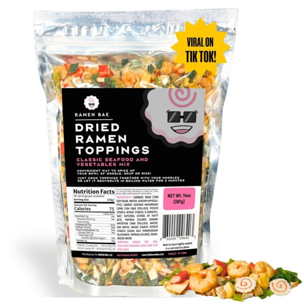 The Ramen Bae - Classic Seafood and Vegetables MIx, Dried Ra...